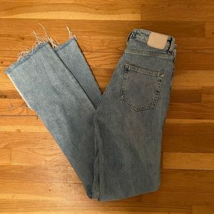Zara Slit Flare Jeans